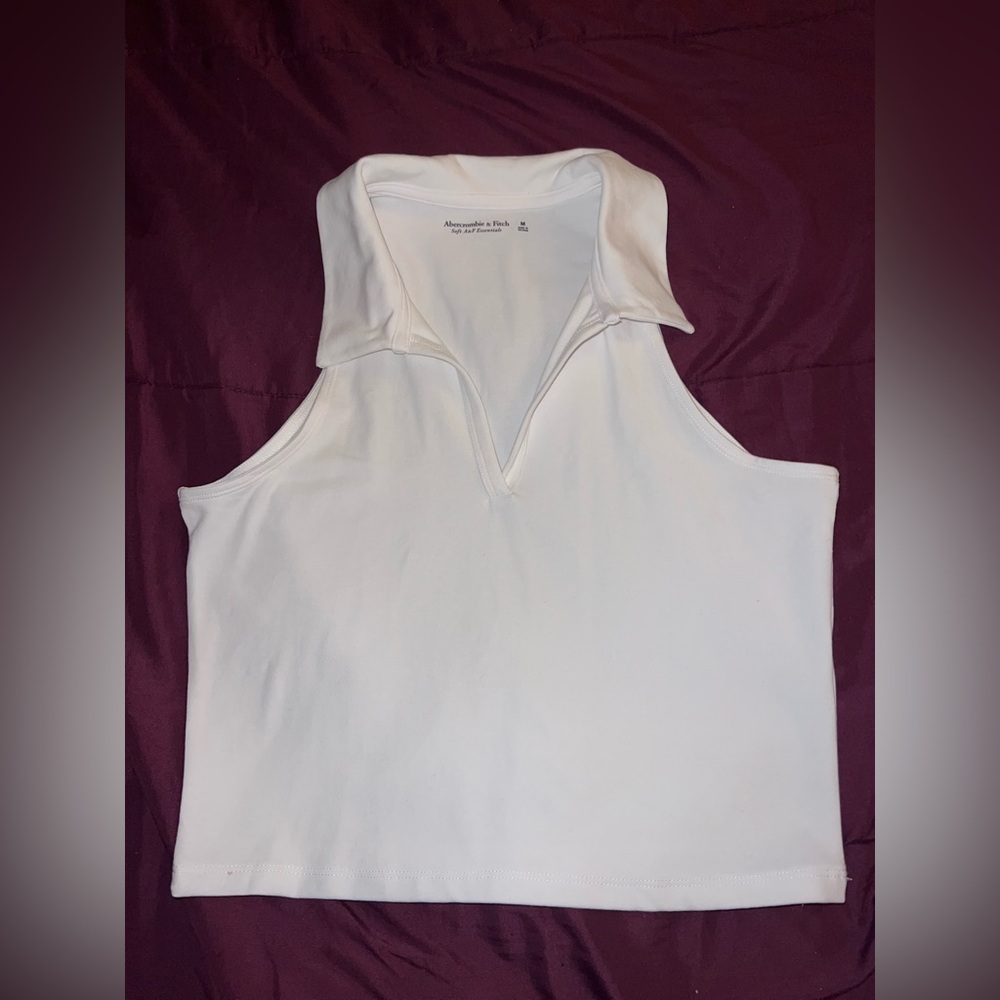 Abercrombie & Fitch White Tank Top